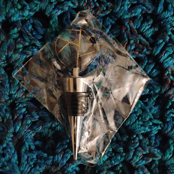 Art Glass Beverage Bottle Stoppers, Set of 3 - Picture 8 of 12